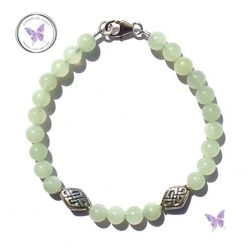 Chinese Jade Celtic Symbol Bracelet